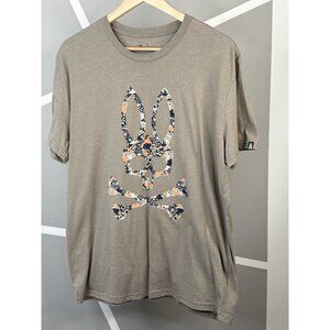 Psycho Bunny Tee T-Shirt Men’s Large Olive Green Camo Logo Graphic